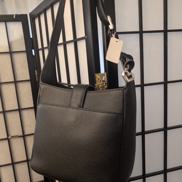 Brighton Black Studded Shoulder Bag with Structured Design Jill Purse - Picture 11 of 12